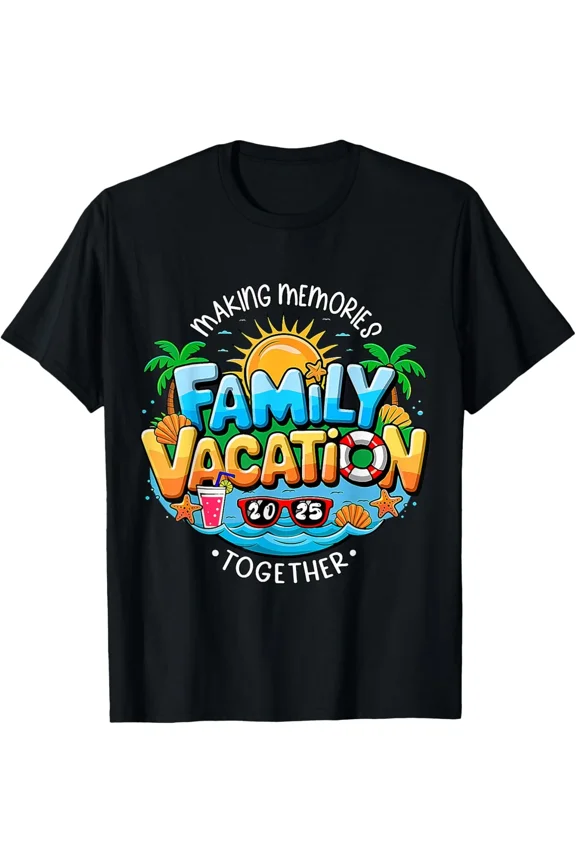 Family Vacation 2025 Making Memories Together Travel Trip Unisex T-Shirt ,up to size 5XL