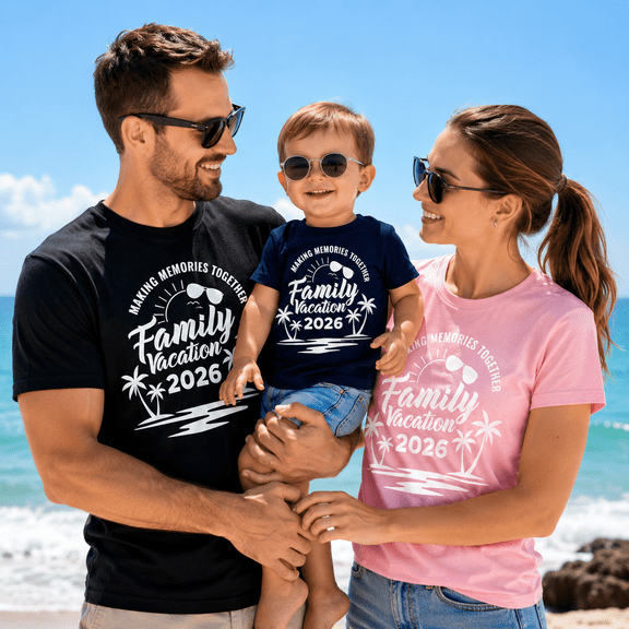 Family Vacation 2026 Matching Shirts, Making Memories Together Family Trip Tees, Beach Vacation Family Outfit, Summer Travel Shirts