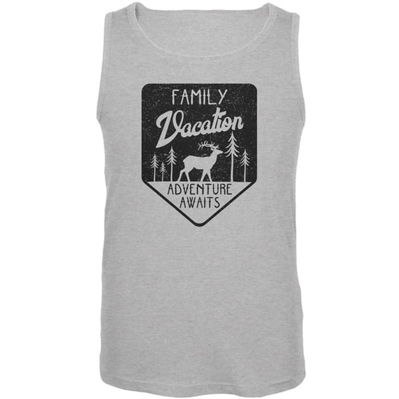 Family Vacation Adventure Awaits Mens Tank Top Heather 2XL