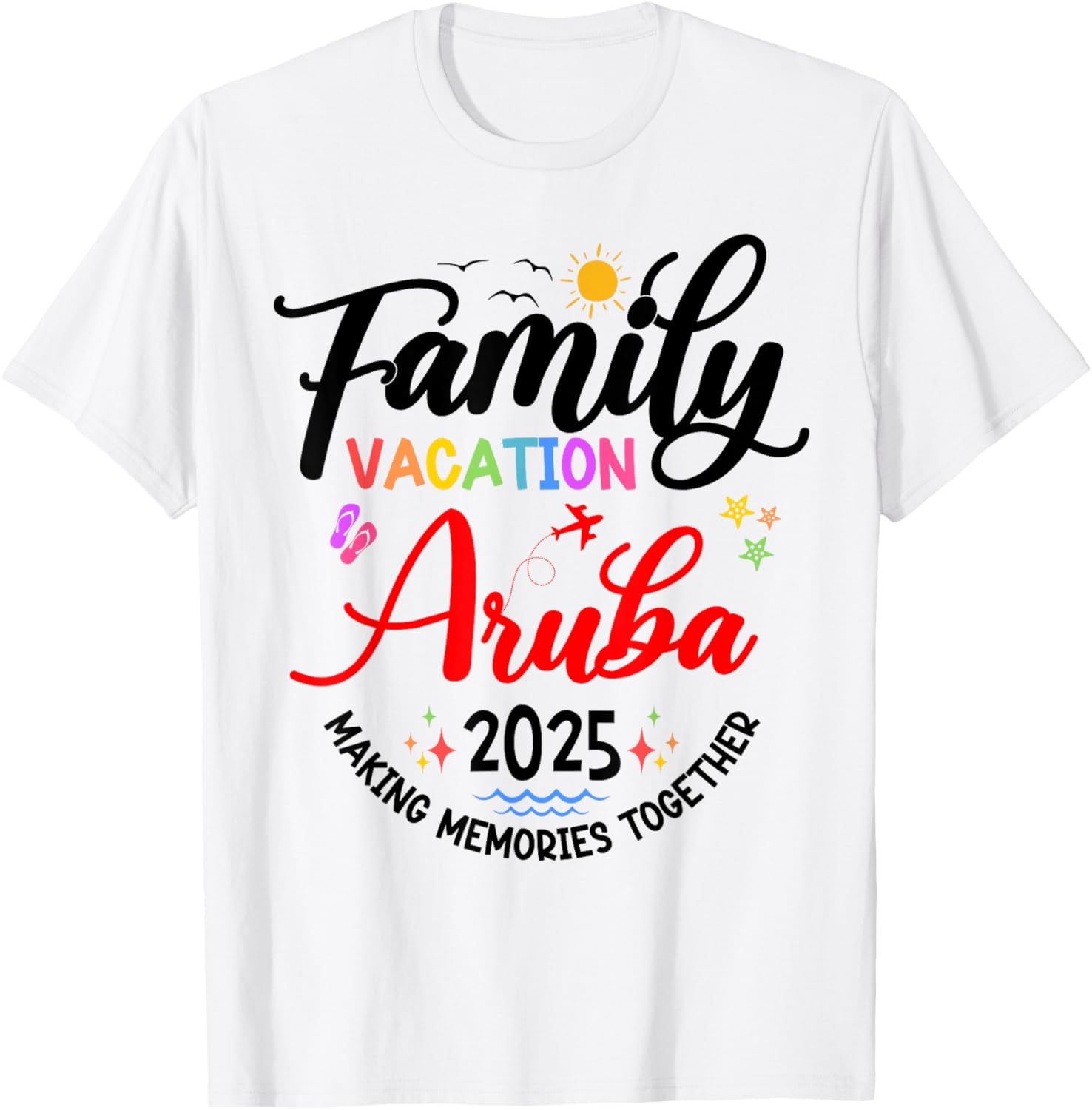 Family Vacation Aruba 2025 Matching Europe Vacation 2025 TShirt