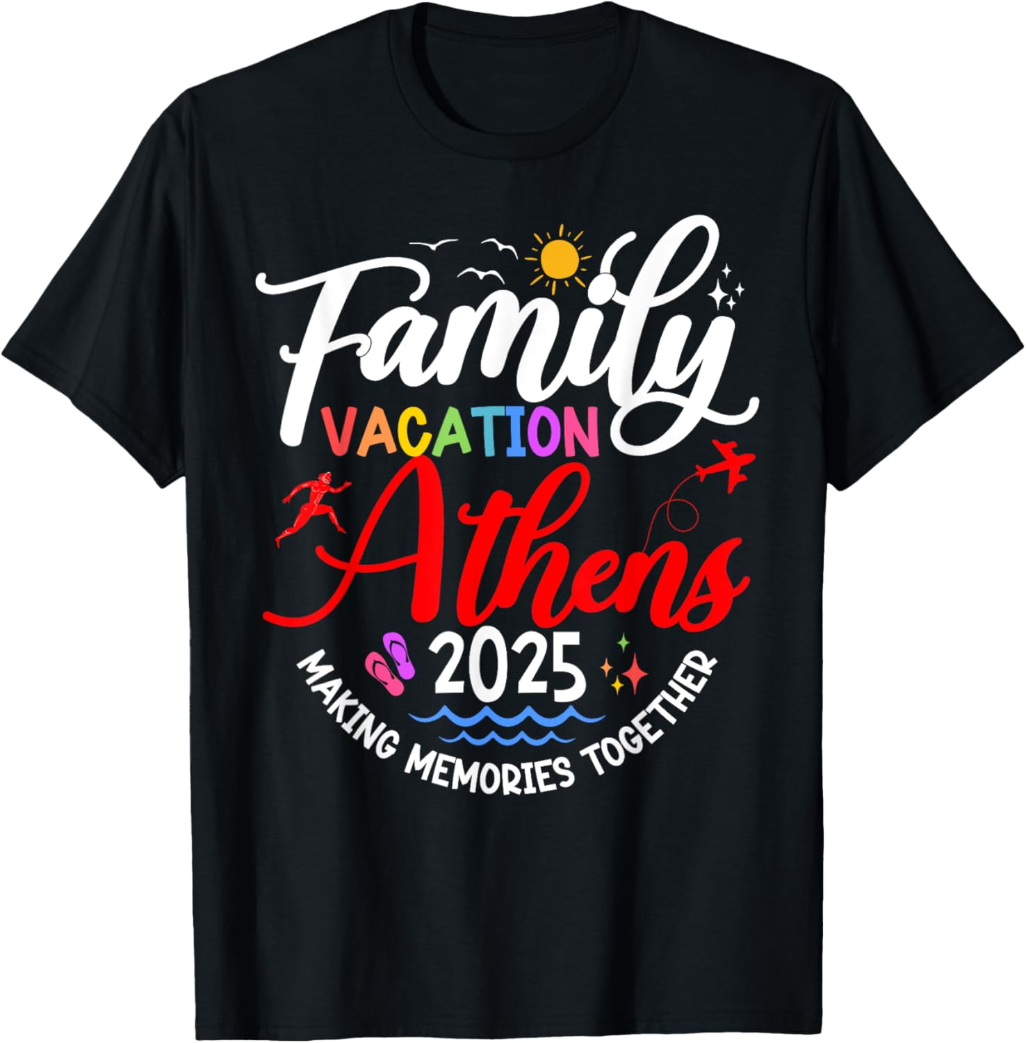 Family Vacation Athens 2025 Matching Europe Vacation 2025 TShirt