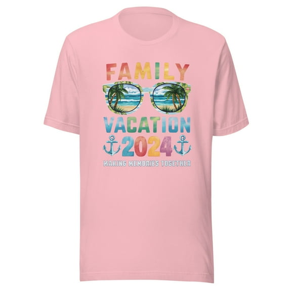 Family Vacation Cruise 2024 Shirt, Unisex, Making Memories Together Shirt, Matching Cruise Shirt, Family Cruise Shirt, Family Holiday Shirt (Pink, 2XL)