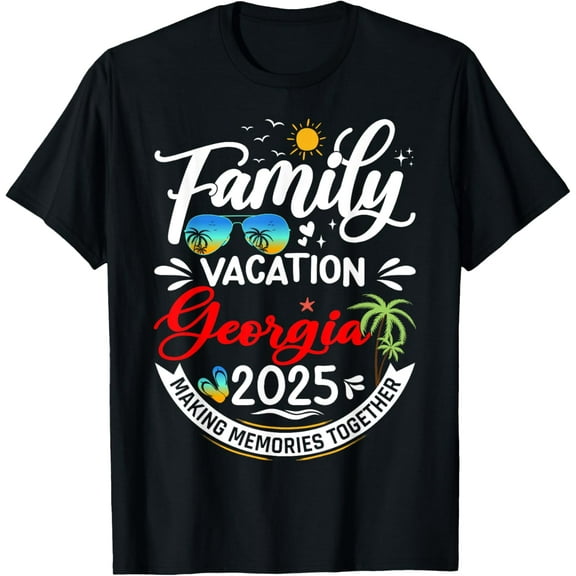 Family Vacation Georgia 2025 Matching Vacation 2025 T-Shirt
