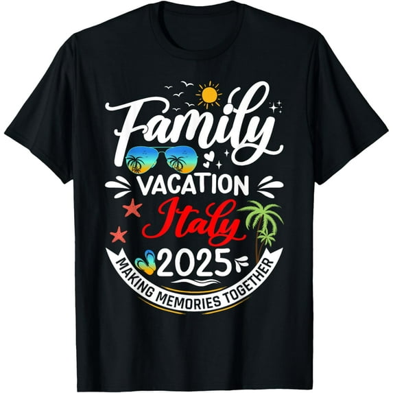 Family Vacation Italy 2025 Europe Matching Vacation 2025 T-Shirt
