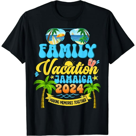 Family Vacation Jamaica 2024 Making Memories Funny Summer T-Shirt