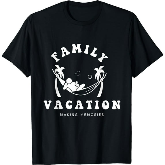 Family Vacation Making Memories Summer Sun Vacationer trip T-Shirt Black 2X-Large