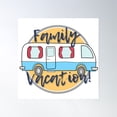 thumbnail image 1 of Family Vacation Poster Wall Art, Modern Wall Decor, 24x24 UNFRAMED, 1 of 3