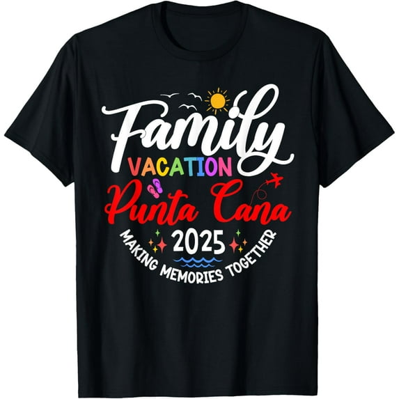 Family Vacation Punta Cana 2025 Matching Vacation 2025 T-Shirt