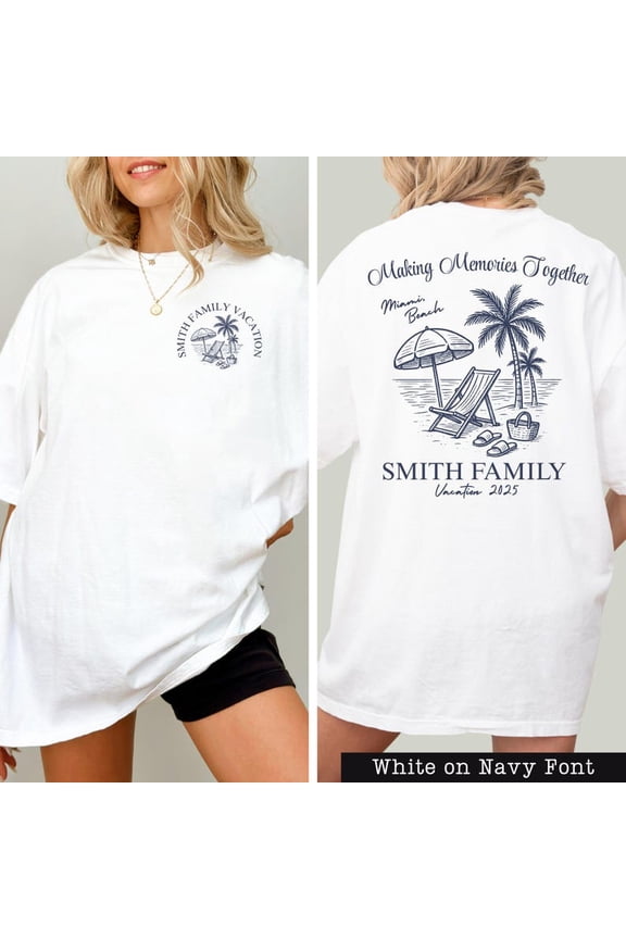 Family Vacation Shirts - Family Beach Trip Tshirt - Summer Vacation Tee - Island Tropical Coastal Trip - Family Vacay Gift
