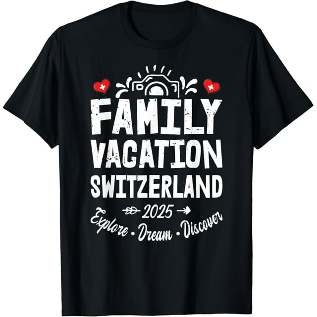 Family Vacation Switzerland 2025 Family Travel Squad TShirt