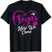 Family Vacation Vegas Girls Trip Las Vegas Here We Come 2025 T-Shirt Vintage Tee -Birthday Gifts