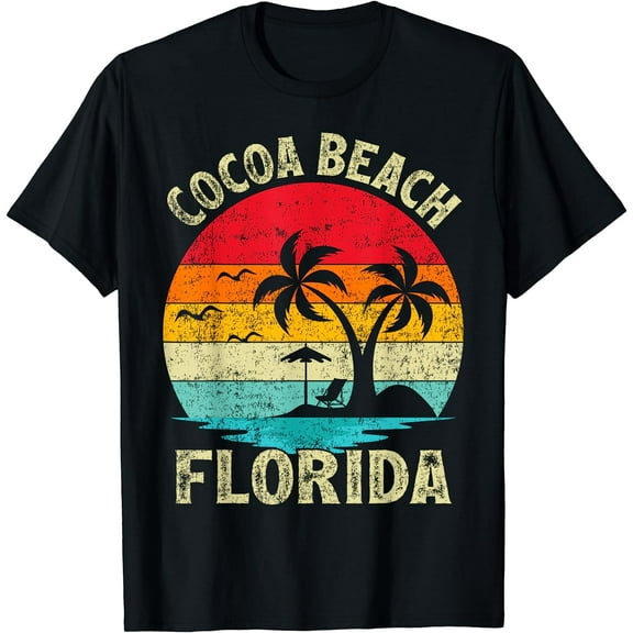 Family Vacation Vintage Retro Florida Cocoa Beach T-Shirt