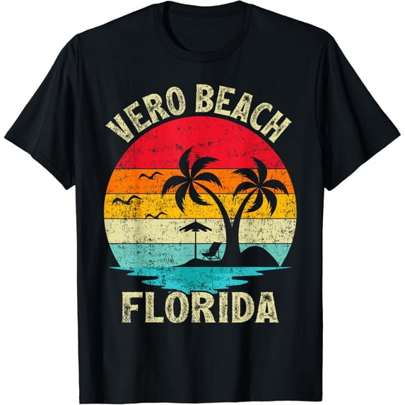 Family Vacation Vintage Retro Florida Vero Beach T-Shirt