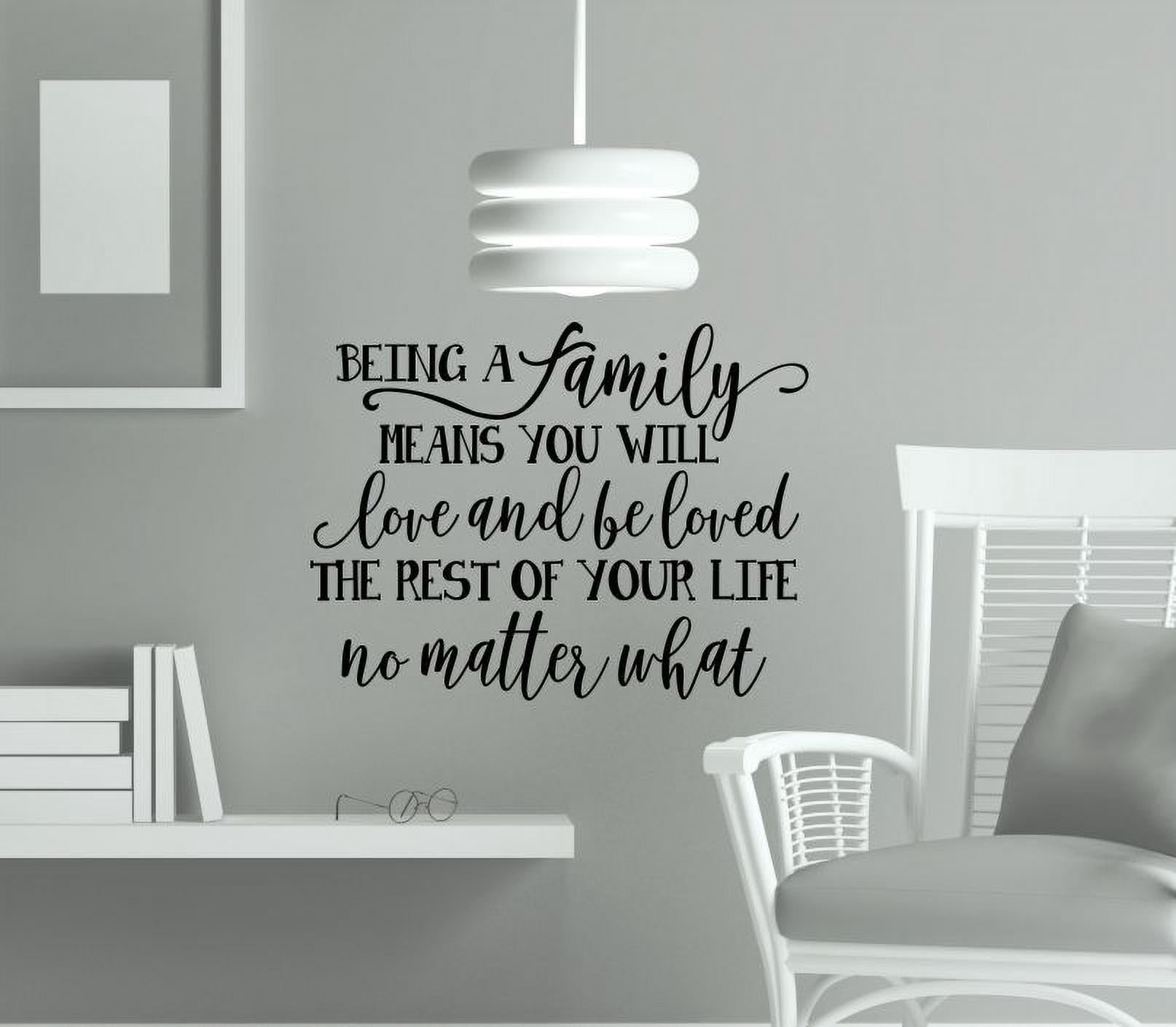 Family Vinyl Quote Family's Love Rest of Your Life Wall Stickers Decals ...