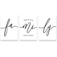 thumbnail image 1 of Family Wall Decor Home,Love Art Set of 3 Dining Room Modern Bedroom Decor, Living Signs for Home Office Hanging 12''''x16'''', Black and White 006, 1 of 7