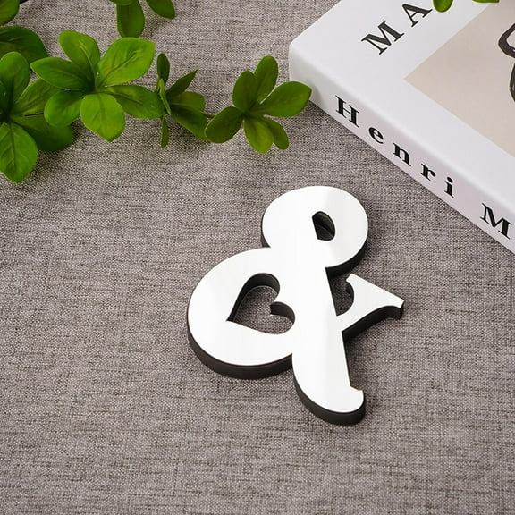 Family Wall Decor Letter Signs, 3D Acrylic Decorative Mirror Wall Stickers English Letters Home Family Combination Self-Adhesive DIY Mirror Wall Sticker Peel and Stick Wallpaper Boho Clearance