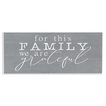 Stupell Industries Family We Are Grateful Wall Plaque Art, design by Jaxn Blvd.
