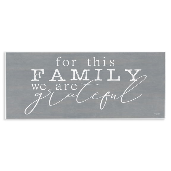 Stupell Industries Family We Are Grateful Wall Plaque Art, design by Jaxn Blvd.