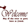 thumbnail image 1 of Family Welcome Cute Quotes & Sayings Wall Decal Decoration Cute Home Welcome Note Lettering Lasts Years and Easily Removable - Size: 20 In(W) x 30 In(H), 1 of 3