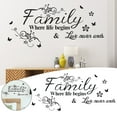 thumbnail image 1 of Family Words Wall Stickers Decor Wall Decals Peel and Stick Wall Art Stickers, 1 of 9