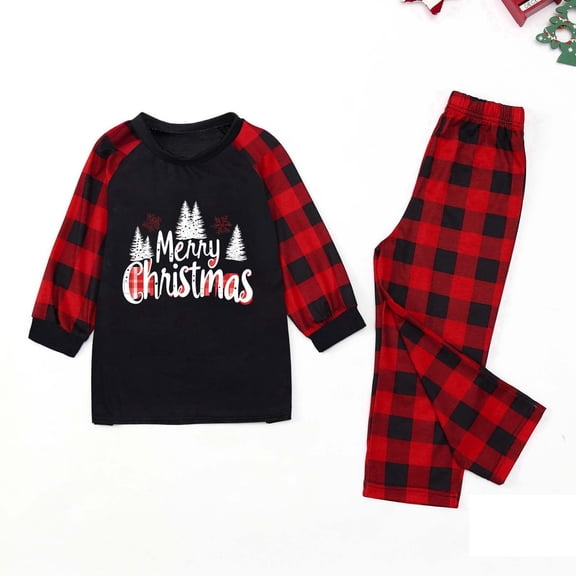 Family Xmas Pajamas Matching Sets - Holiday Traditions Family Matching Christmas Pajama Sets, Two-Piece Cozy Sleepwear for All