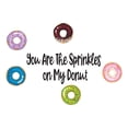 thumbnail image 1 of Family You are the sprinkles on my Donut Cute Quotes & Sayings Wall Decal Decoration Love Inspirational Quote Vinyl Wall Art Decal Lasts Years and Easily Removable - Size: 40 In(W) x 28 In(H), 1 of 5