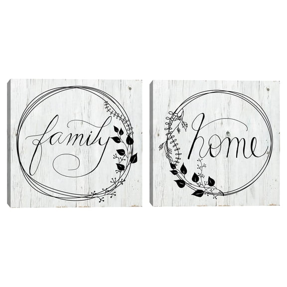 Family and Home by Daniela Santiago Set of 2 Canvas Art Prints