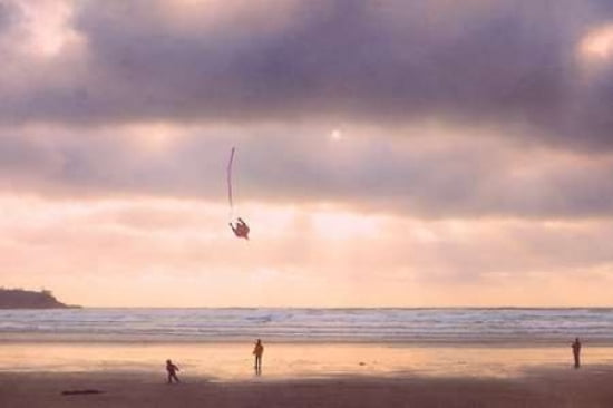 Family by the Sea Canvas Art - Roberta Murray (24 x 36)