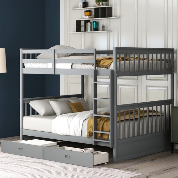 Family-friendly bunk bed - Designed with safety and functionality in mind