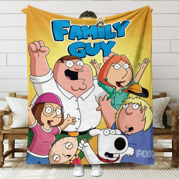 Family guy Throw Blanket Gifts for Fans Lover Girls Boys Women Present Hoodie Him Bed 50"x60"