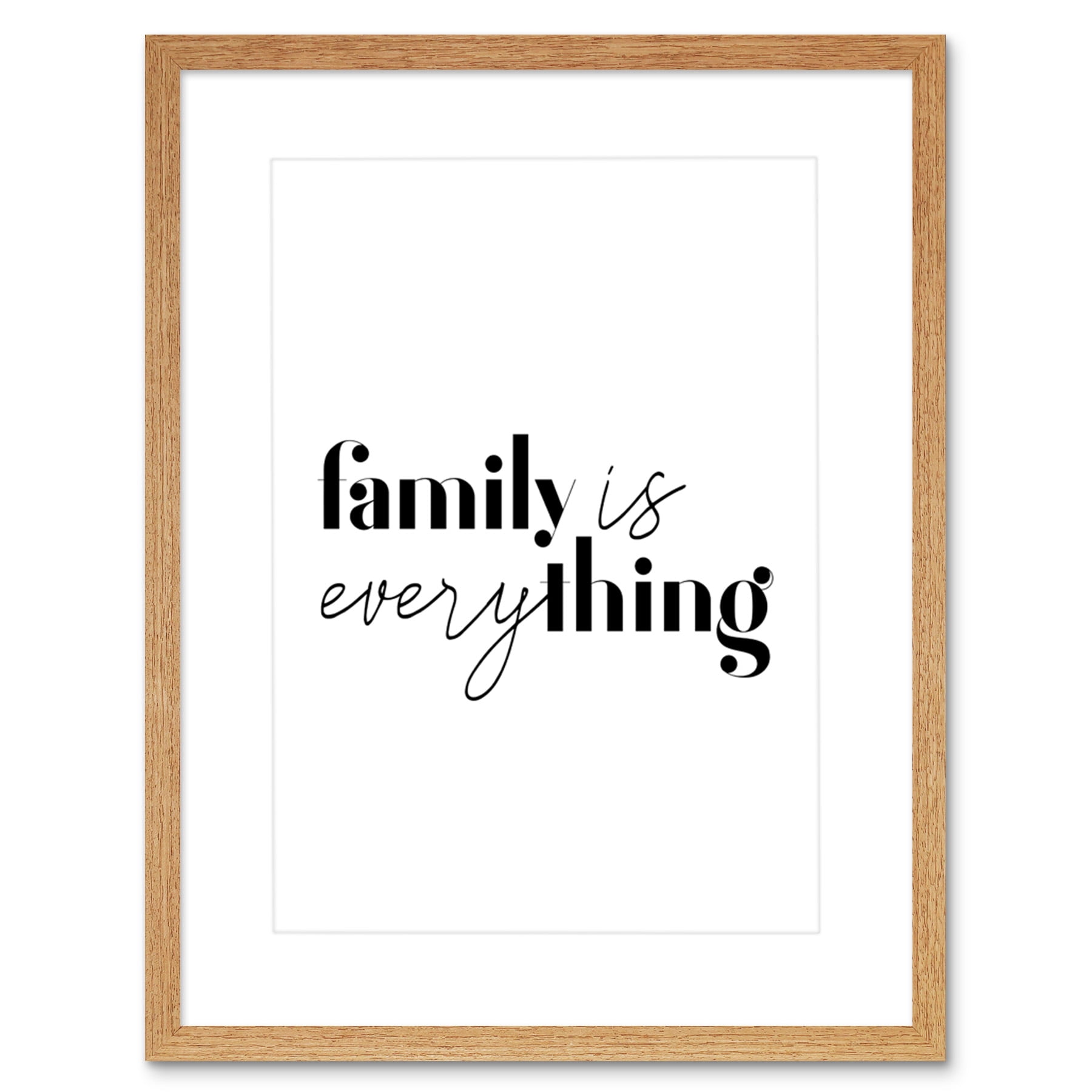 Family is Everything Framed Wall Art Print - Walmart.com