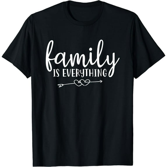 Family is Everything Parents Home T-Shirt Black Medium