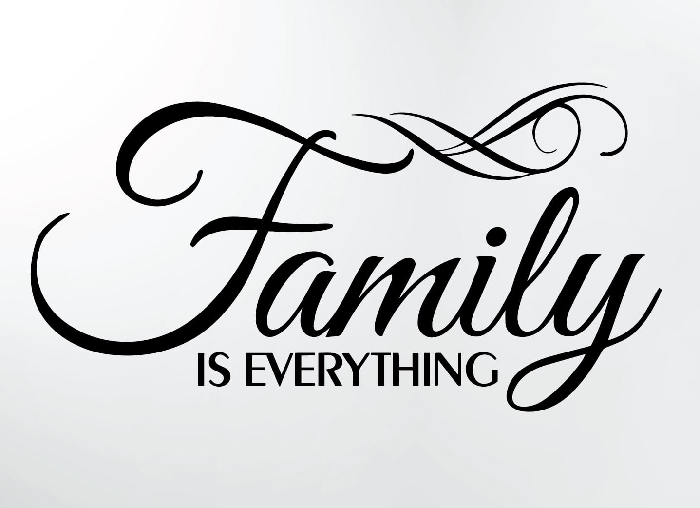 Family is Everything Wall Decor Decal Quote Word Vinyl Sticker Family Decals for Wall Room Art Decoration #3071