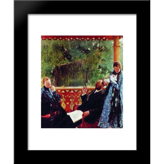 Family portrait of Polenovs (Family Portrait) 20x24 Framed Art Print by Boris Kustodiev