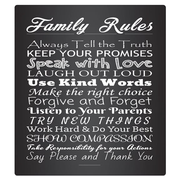 Family rules dishwasher magnet decoration