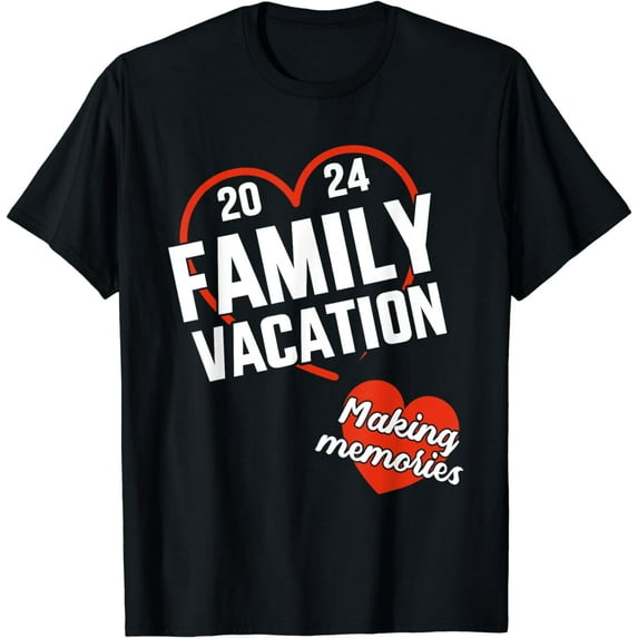 Family vacation 2024 making memories heart T-Shirt