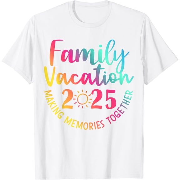 Family vacation 2025 making memories matching group trip T-Shirt100% cotton