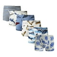 thumbnail image 1 of FamilyBlisst‌ Little Boys Cotton Boxer Brief Printed Underwear 6-Pack Size 4T, 1 of 7
