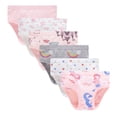 thumbnail image 1 of FamilyBlisst Toddler Girl 100% Cotton Panties Printed Underwear 6-Pack Size 18-24M, 1 of 6