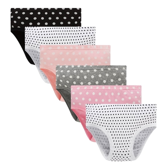 FamilyBlisst Toddler Girl 100% Cotton Panties Printed Underwear 6-Pack Size 2T