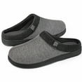 thumbnail image 1 of FamilyFairy Men's Memory Foam House Slippers Warm Slip-On Bedroom Shoes, 1 of 6