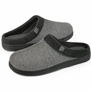 LB LONGBAY SINCE 1997 FamilyFairy Men's Memory Foam House Slippers Warm Slip-On Bedroom Shoes