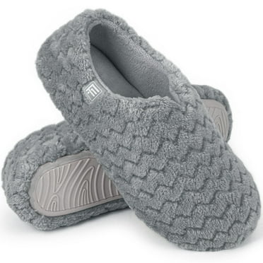 FamilyFairy Women's Memory Foam Slippers Lightweight Cozy Closed Back Slippers Washable House Shoes Indoor Outdoor