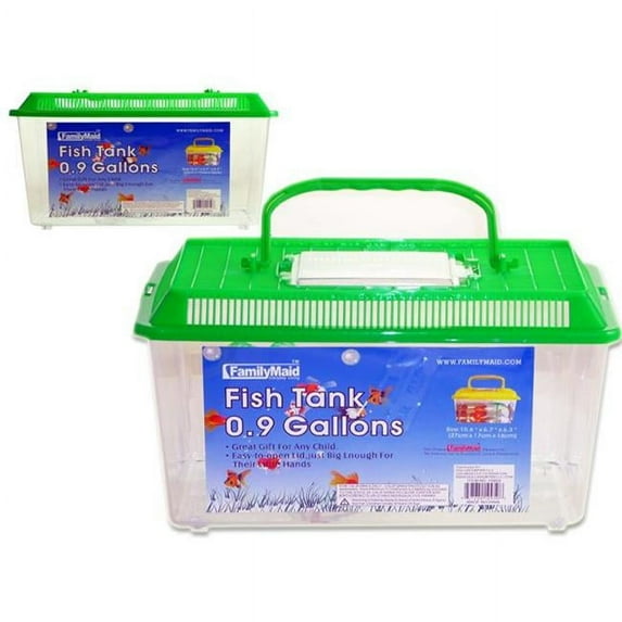 FamilyMaid 10950 Assorted Color Fish Tank, 27 x 17 x 16 cm - Pack of 48