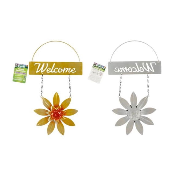 FamilyMaid 27781A 13.78 x 7.87 in. Garden Hanging Decor, Yellow Flower