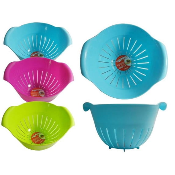 FamilyMaid 61995 Blue, Pink & Green Colander - 9 dia. x 10.75 x 6 in. - Pack of 72