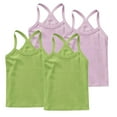 thumbnail image 1 of FamilyThread 4 Pack Girls Tank Tops Solid Sleeveless Undershirts Scoop Neck Undershirts Soft Tops For 1-13Y, 1 of 6