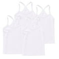 thumbnail image 1 of FamilyThread 4 Pack Girls Tank Tops Solid Sleeveless Undershirts Scoop Neck Undershirts Soft Tops For 1-13Y, 1 of 6