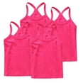 thumbnail image 1 of FamilyThread 4 Pack Girls Tank Tops Solid Sleeveless Undershirts Scoop Neck Undershirts Soft Tops For 1-13Y, 1 of 6