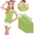 thumbnail image 1 of FamilyThread 5 Pack Girls Tank Tops Solid Sleeveless Undershirts Scoop Neck Undershirts Soft Tops For 1-13Y, 1 of 9